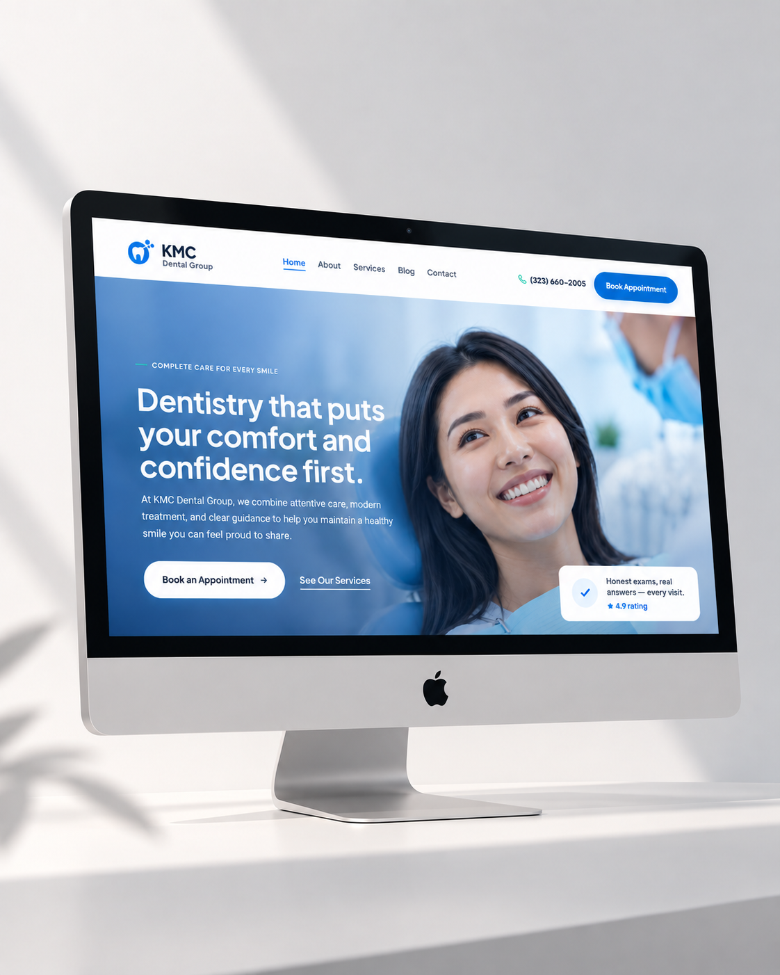 KMC Dental Group — website and booking